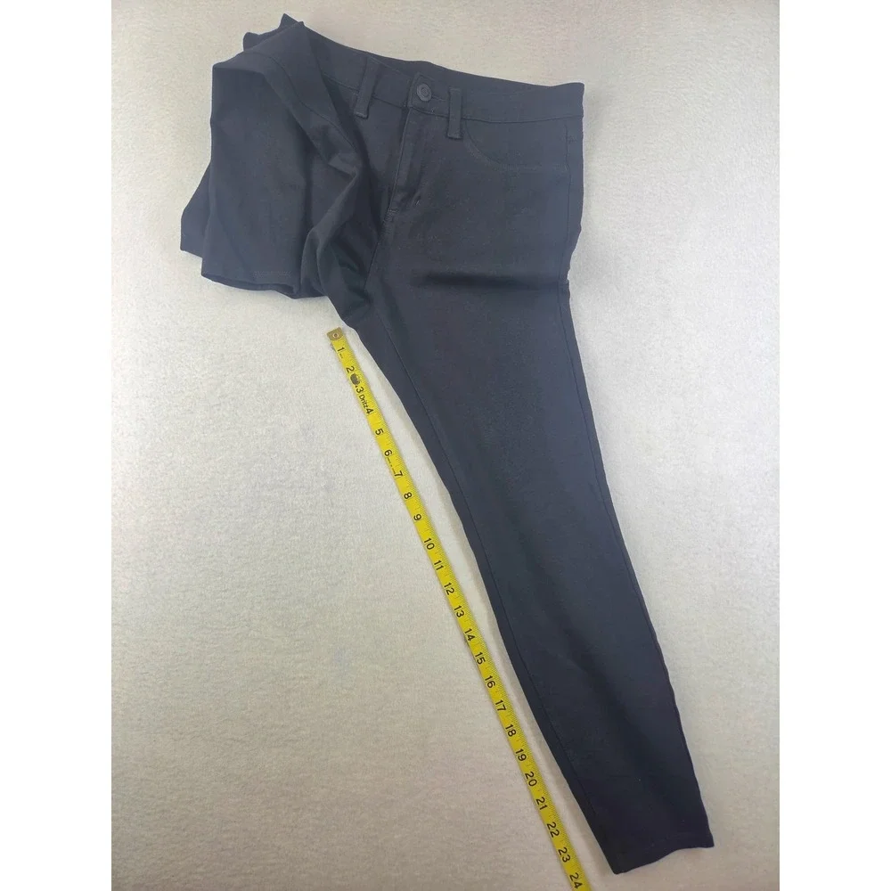 LC Lauren Conrad Womens Black Skinny Stretch Pants Size M Rayon Blend RN 73277